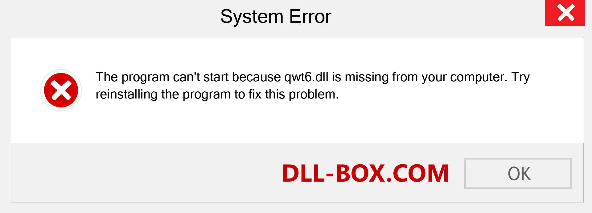  qwt6.dll file is missing?. Download for Windows 7, 8, 10 - Fix  qwt6 dll Missing Error on Windows, photos, images